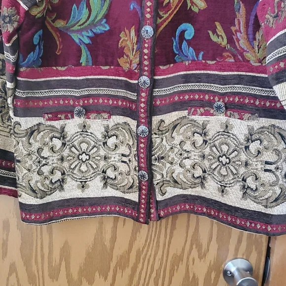 90s Sag Harbor Tapestry Blazer/Jacket - Picture 3 of 5
